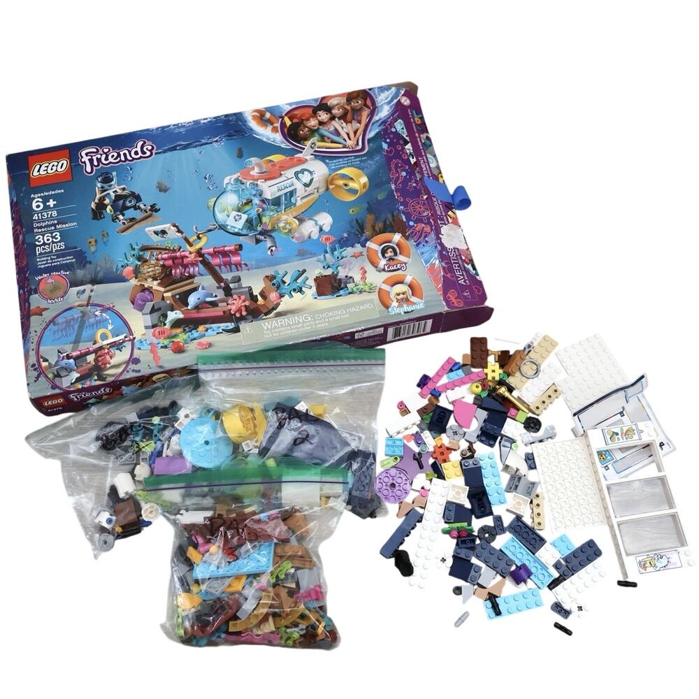 LEGO Friends Dolphins Rescue Mission MISSING PIECES + Extra Non Set Pieces
